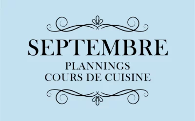 Cours de cuisine – Septembre